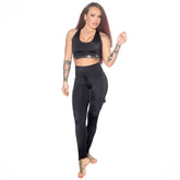 Valencia Eco Crop Top - Black